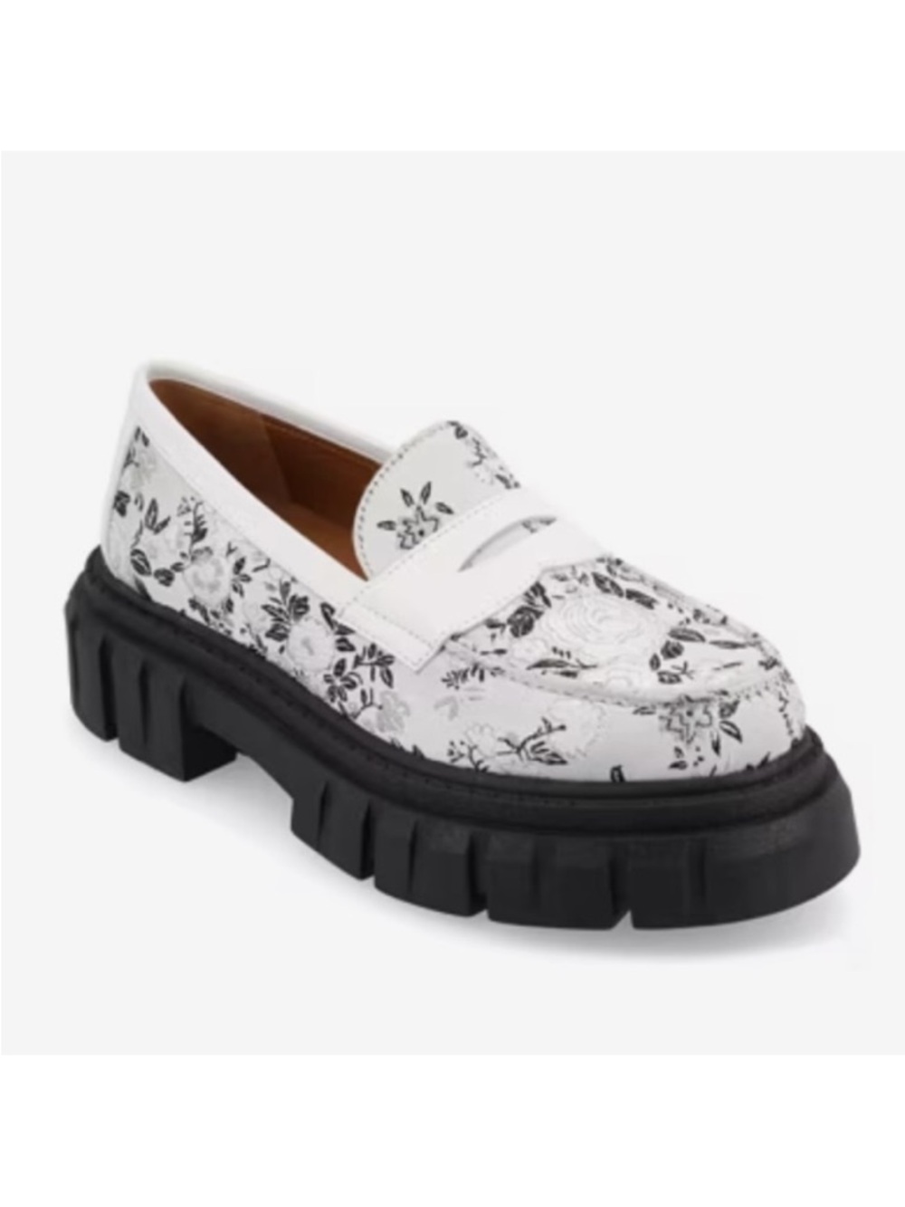 TAFT Flora Floral Eden Chunky Platform Loafer 36